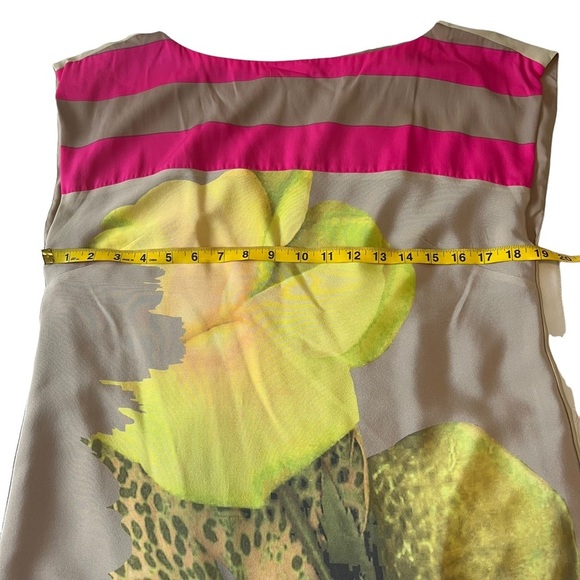 Tibi 100% Silk Floral Print Multicolor Mini Shift Dress 6 - Picture 14 of 16